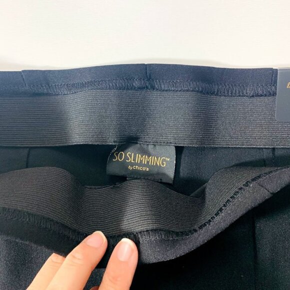 NWT Chico's So Slimming PAnt Bridgette Ankle Elastic Waist Pull On Ponte  XSP - Picture 6 of 9